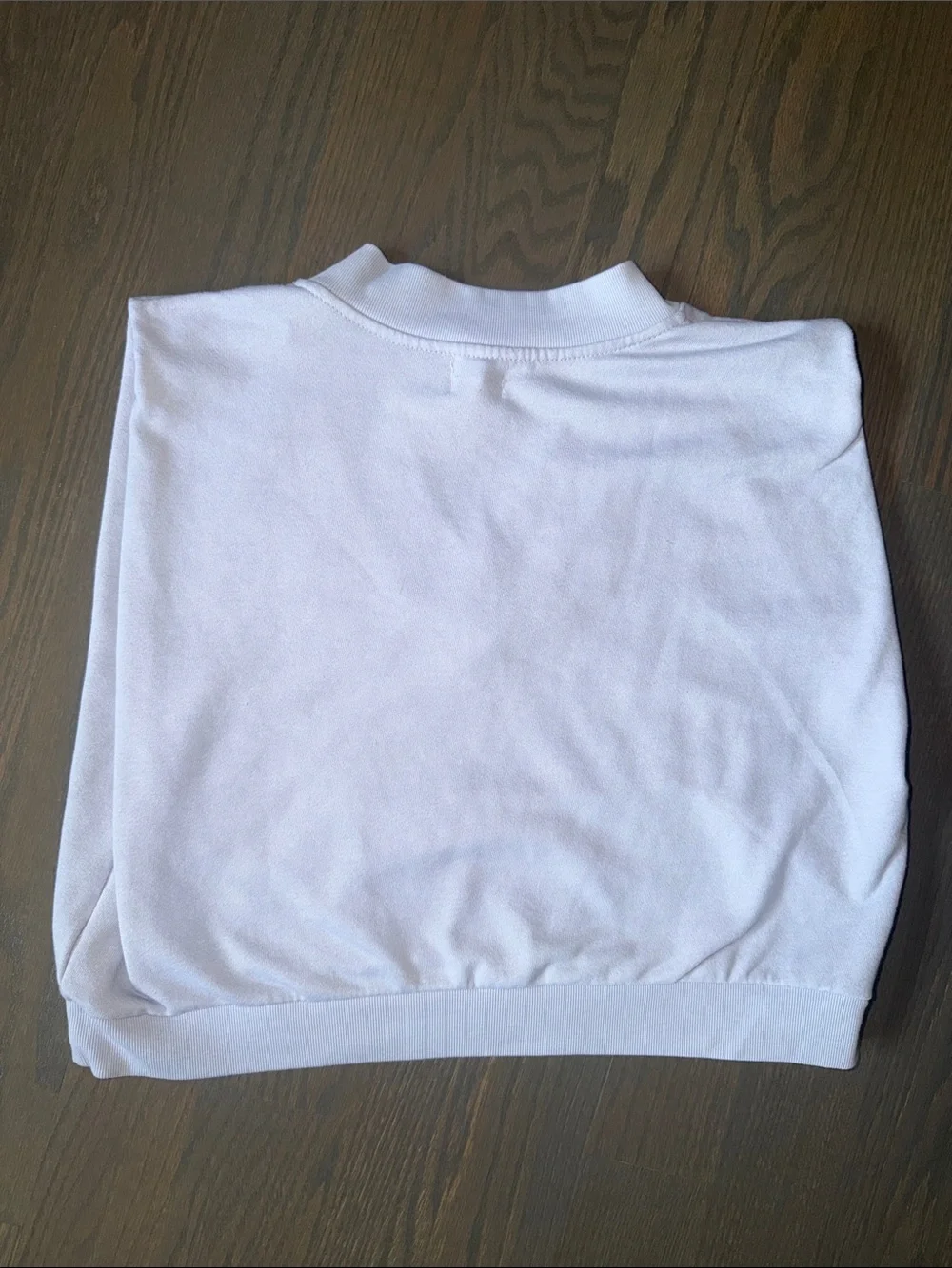 Sundry Lavender French Terry V-Neck Sweatshirt Pullover Medium Made in USA